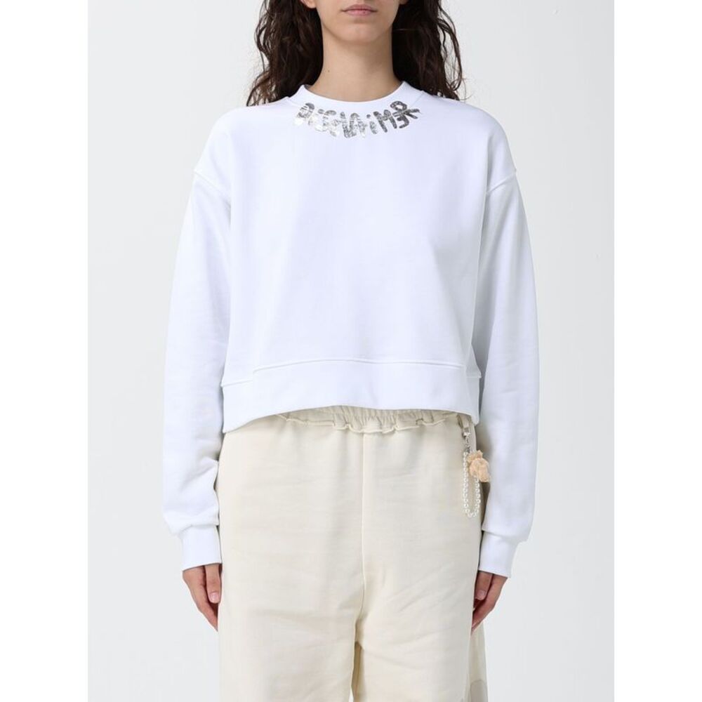 Disclaimer Sweatshirt Woman White